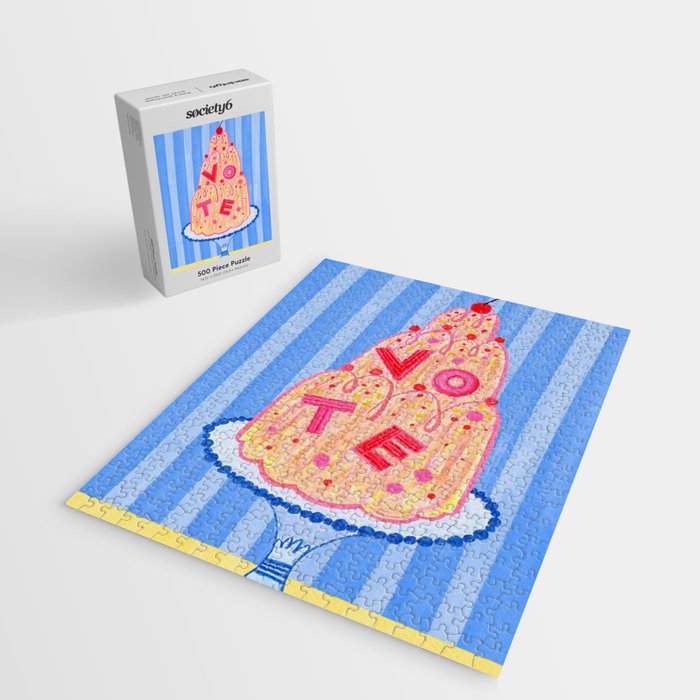 Mold the Future & Vote in Blueberry Blue Jigsaw Puzzle Gallery Image 2