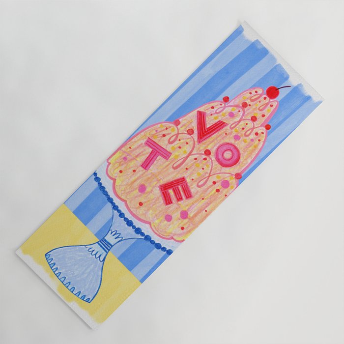 Mold the Future & Vote in Blueberry Blue Yoga Mat Gallery Image 1