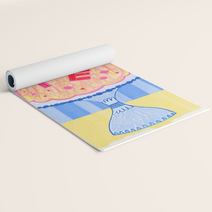 Mold the Future & Vote in Blueberry Blue Yoga Mat Gallery Image 2