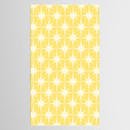 Midcentury Modern Atomic Starburst Pattern in Soft Yellow Tablecloth Gallery Image 2