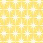 Midcentury Modern Atomic Starburst Pattern in Soft Yellow Coffee Mug Gallery Image 2