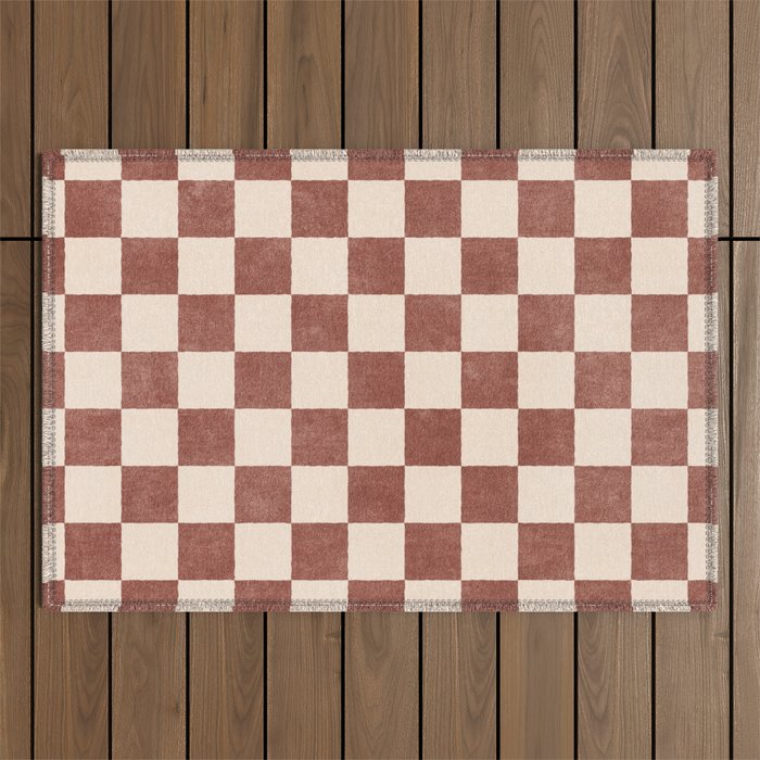 CHECKER - 001 - Clove Outdoor Rug Gallery Image 1