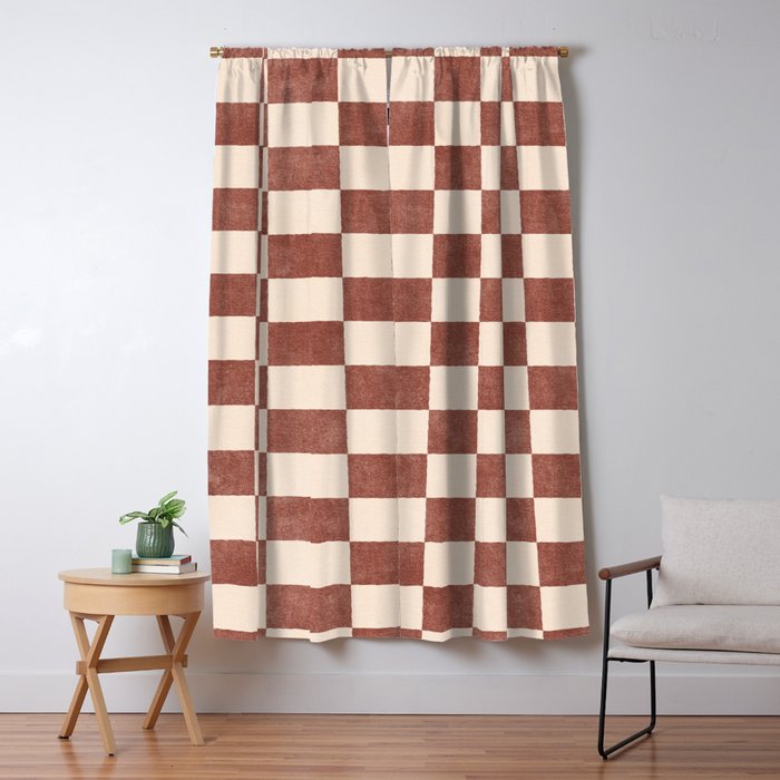 CHECKER - 001 - Clove Window Curtain Gallery Image 5