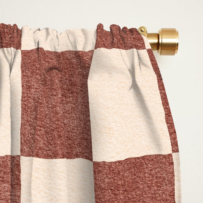 CHECKER - 001 - Clove Window Curtain Gallery Image 2