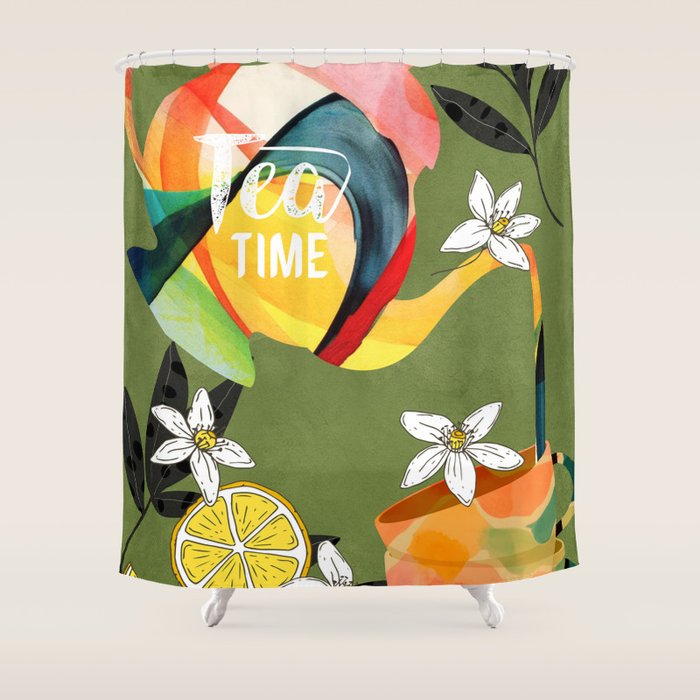 Tea Time 5 Shower Curtain Gallery Image 1
