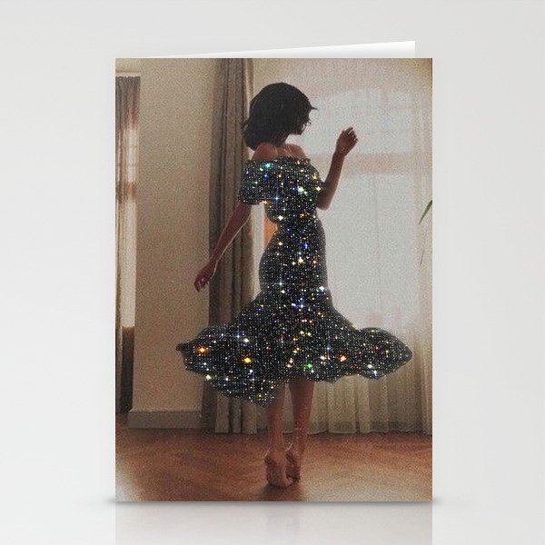 DANCE | happy | collage | dress | sparkle | woman | home | happiness | Weekend | glitter | shine |  Stationery Card Gallery Image 2