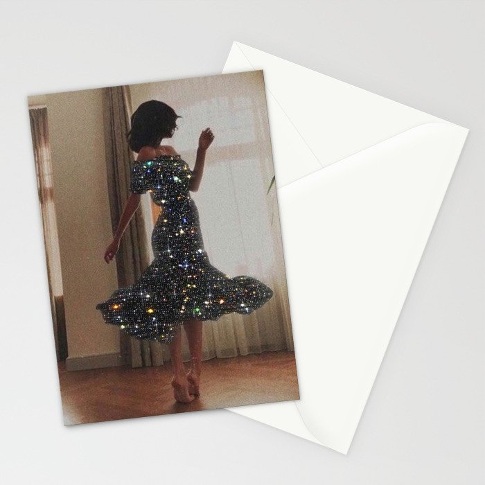 DANCE | happy | collage | dress | sparkle | woman | home | happiness | Weekend | glitter | shine |  Stationery Card Gallery Image 2