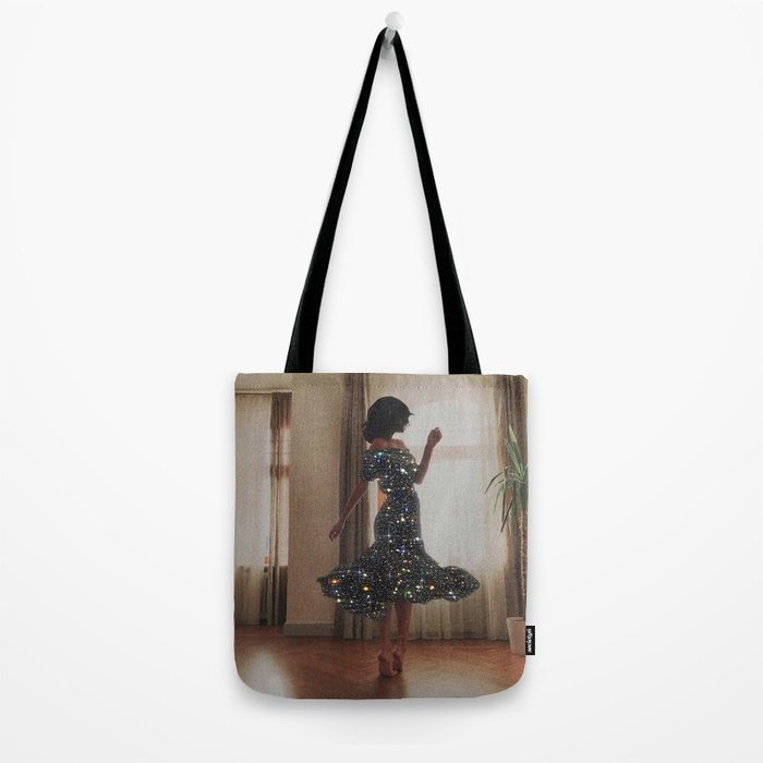DANCE | happy | collage | dress | sparkle | woman | home | happiness | Weekend | glitter | shine |  Tote Bag Gallery Image 2