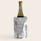 Philadelphia White Map Wine Chiller Gallery Image 1
