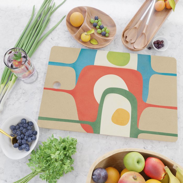 Mid-Century Abstract Balance 04 Cutting Board Gallery Image 2