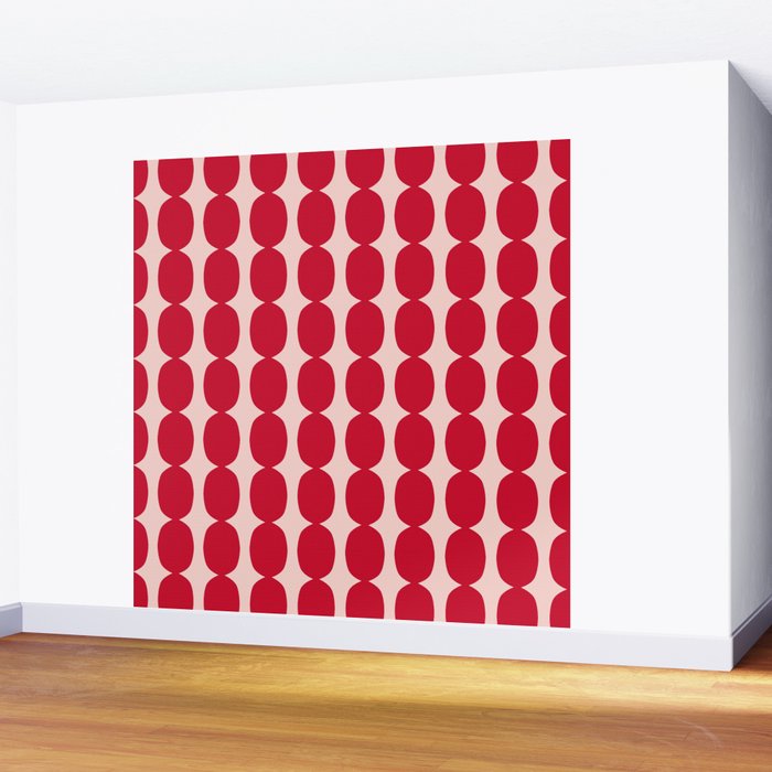 Cherry and Strawberry Cream Puff Bubble Chain Wall Mural Gallery Image 2