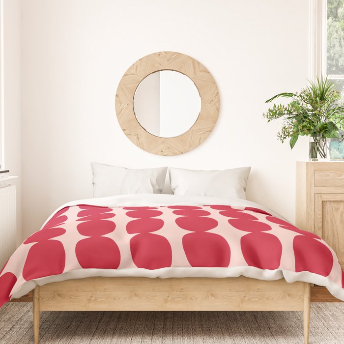 Cherry and Strawberry Cream Puff Bubble Chain Duvet Cover Gallery Image 3