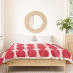 Cherry and Strawberry Cream Puff Bubble Chain Duvet Cover Gallery Image 3