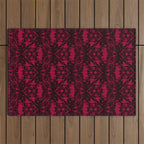 Bats and Beasts - Blood Red Outdoor Rug Gallery Image 1