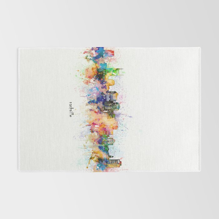nashville skyline artistic Rug Gallery Image 2