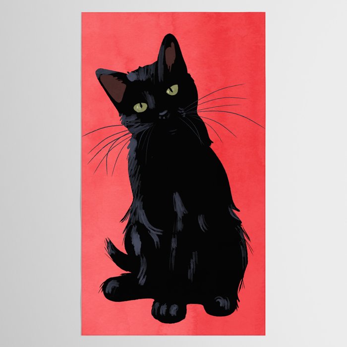Black cat 2 Tablecloth Gallery Image 2