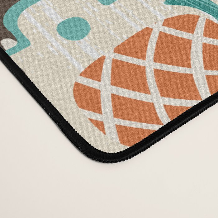 Tiki Hut Cream Aqua Desk Mat Gallery Image 4