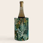 tropical night emerald leaves Wine Chiller Gallery Image 1