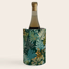 tropical night emerald leaves Wine Chiller Gallery Image 2