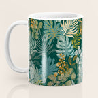 tropical night emerald leaves Coffee Mug Gallery Image 3
