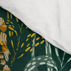tropical night emerald leaves Comforter Gallery Image 4