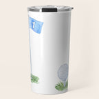 Golf Ball Watercolor Travel Mug Gallery Image 1