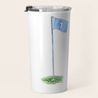 Golf Ball Watercolor Travel Mug Gallery Image 3