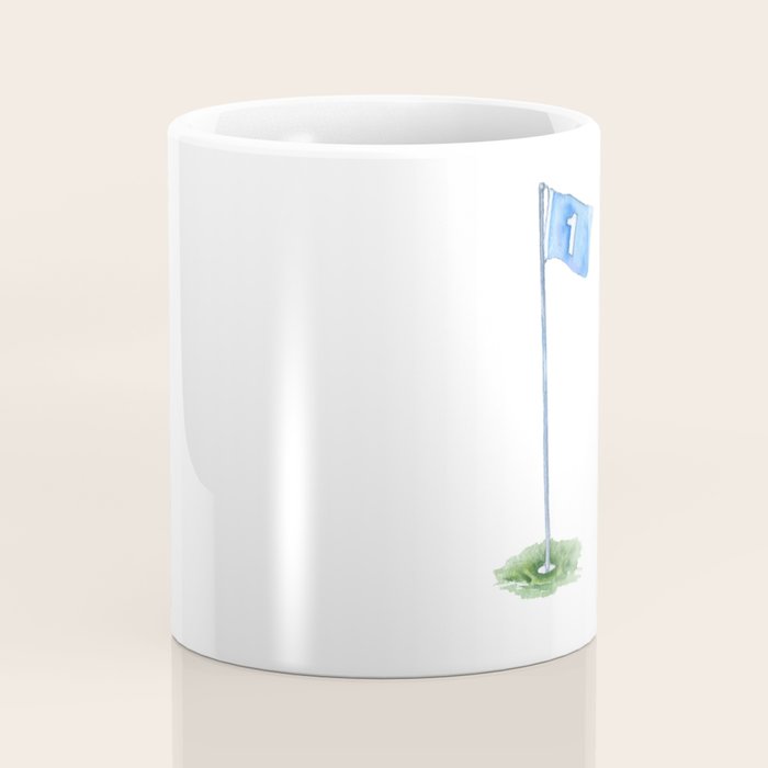 Golf Ball Watercolor Coffee Mug Gallery Image 4