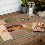 Tables and chairs worn by all of the dust Outdoor Rug Gallery Image 2
