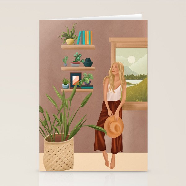 Tables and chairs worn by all of the dust Stationery Card Gallery Image 2