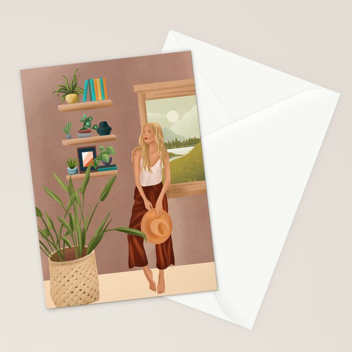 Tables and chairs worn by all of the dust Stationery Card Gallery Image 2