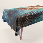 Metallic Sea Turtle Tablecloth Gallery Image 1