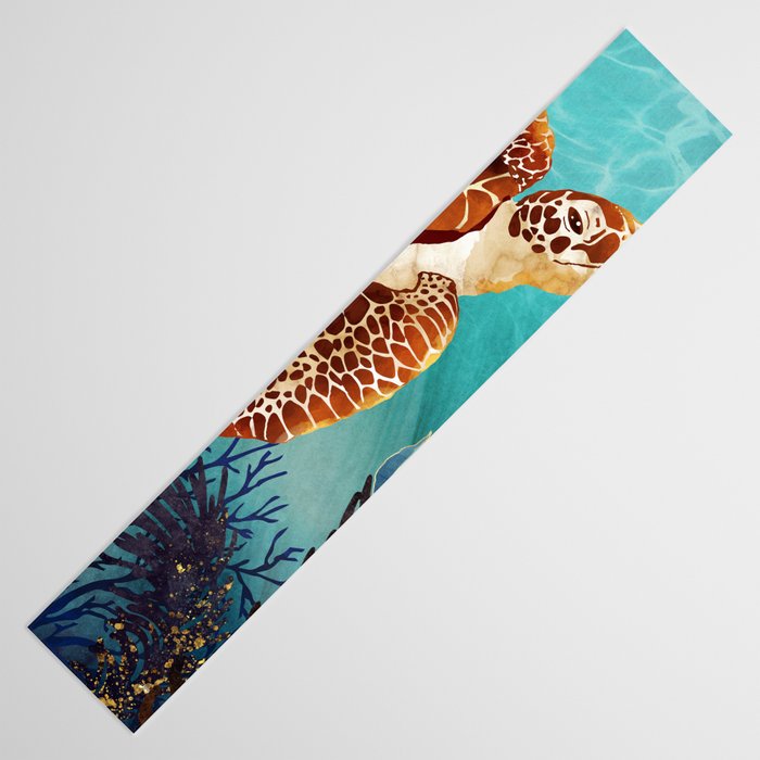 Metallic Sea Turtle Table Runner Gallery Image 3
