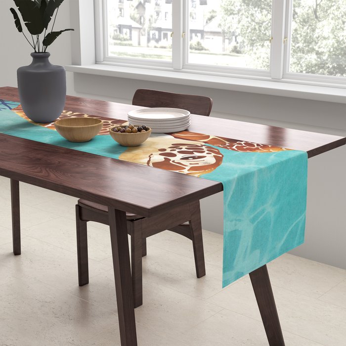 Metallic Sea Turtle Table Runner Gallery Image 2