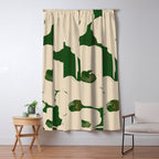 Abstract Flowers 3 Window Curtain Gallery Image 5