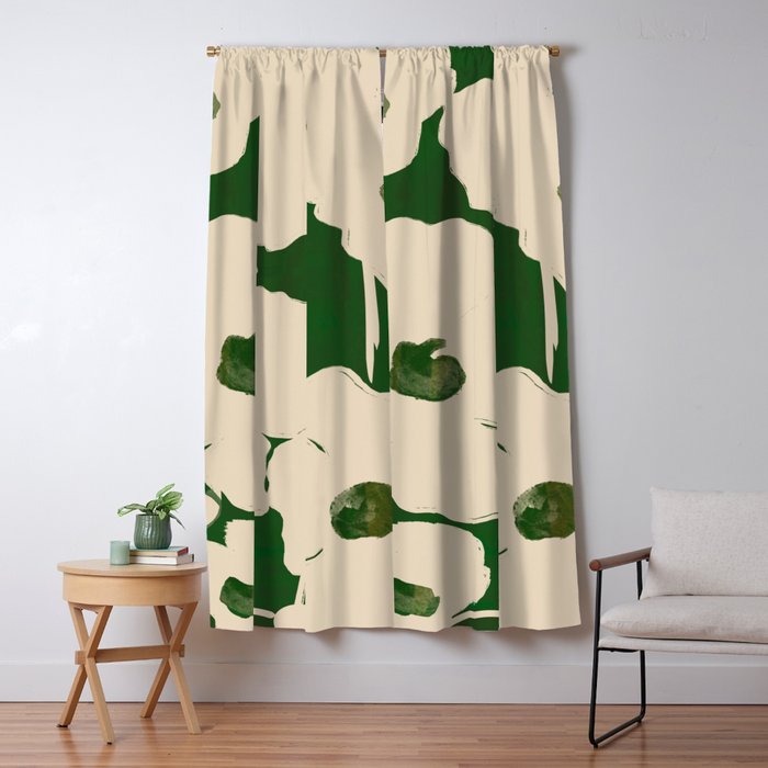 Abstract Flowers 3 Window Curtain Gallery Image 5