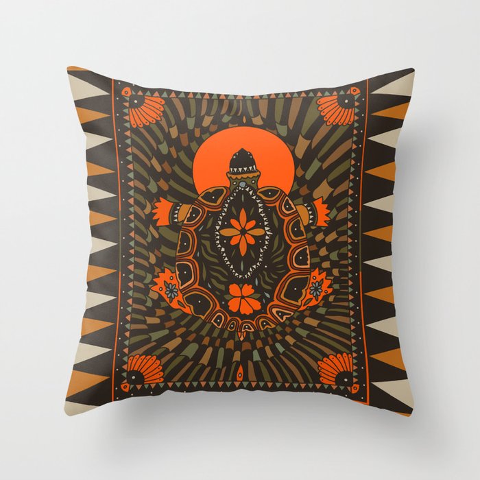 Painted Turtle Throw Pillow Gallery Image 6