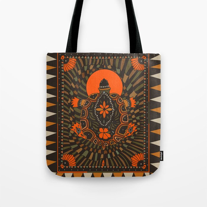 Painted Turtle Tote Bag Gallery Image 1