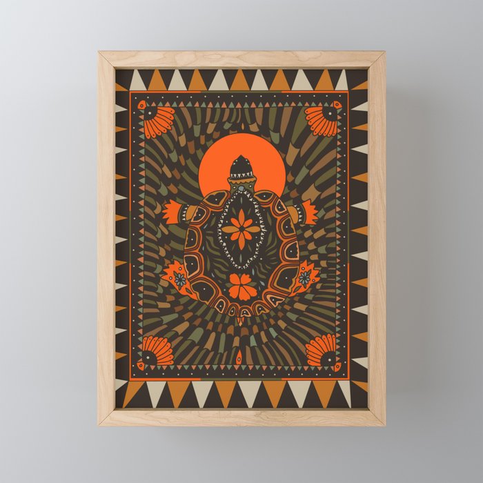 Painted Turtle Mini Art Print Gallery Image 1