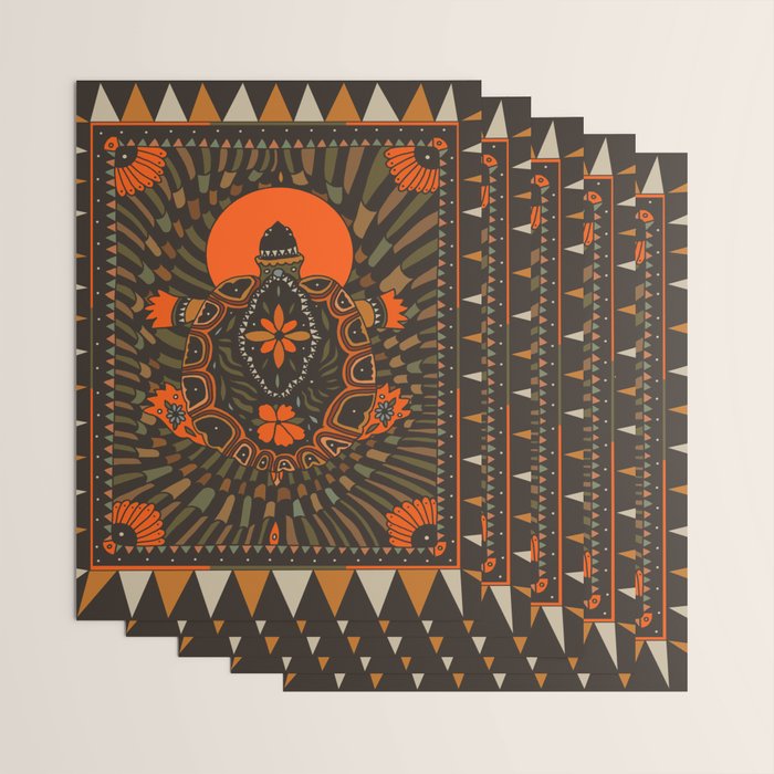 Painted Turtle Wrapping Paper Gallery Image 3