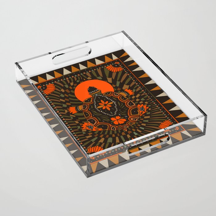 Painted Turtle Acrylic Tray Gallery Image 1