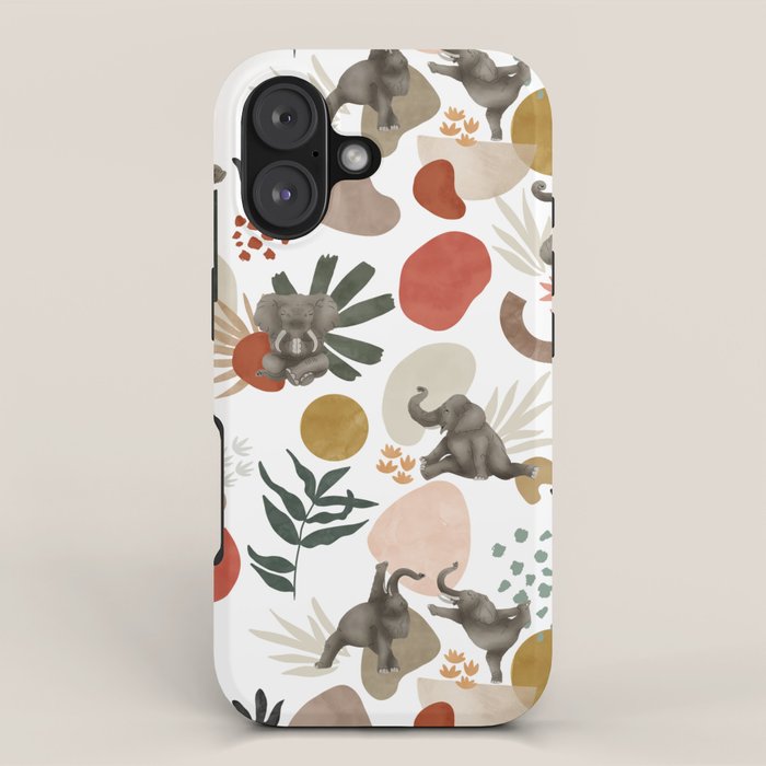 Elephant yoga 01 iPhone Case Gallery Image 1