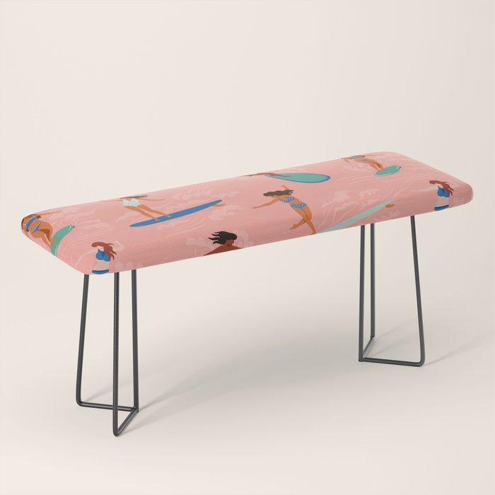 Surfer Girls Bench Gallery Image 1