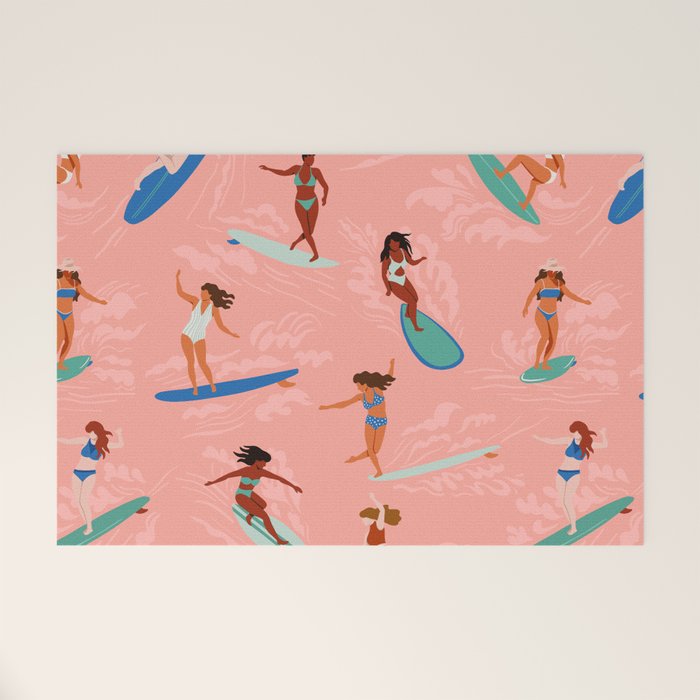 Surfer Girls Welcome Mat Gallery Image 1