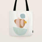 Soft Abstract Shapes 13 Tote Bag Gallery Image 1