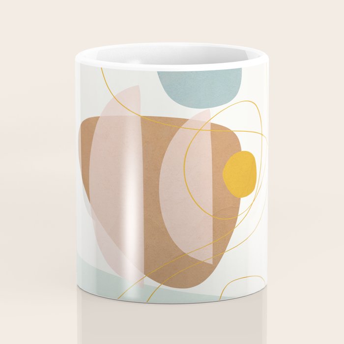 Soft Abstract Shapes 13 Coffee Mug Gallery Image 4