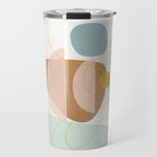 Soft Abstract Shapes 13 Travel Mug Gallery Image 1