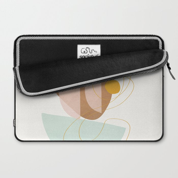 Soft Abstract Shapes 13 Laptop Sleeve Gallery Image 2