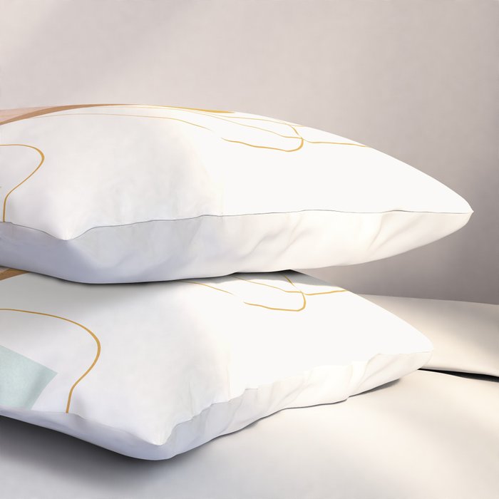 Soft Abstract Shapes 13 Pillow Sham Gallery Image 3