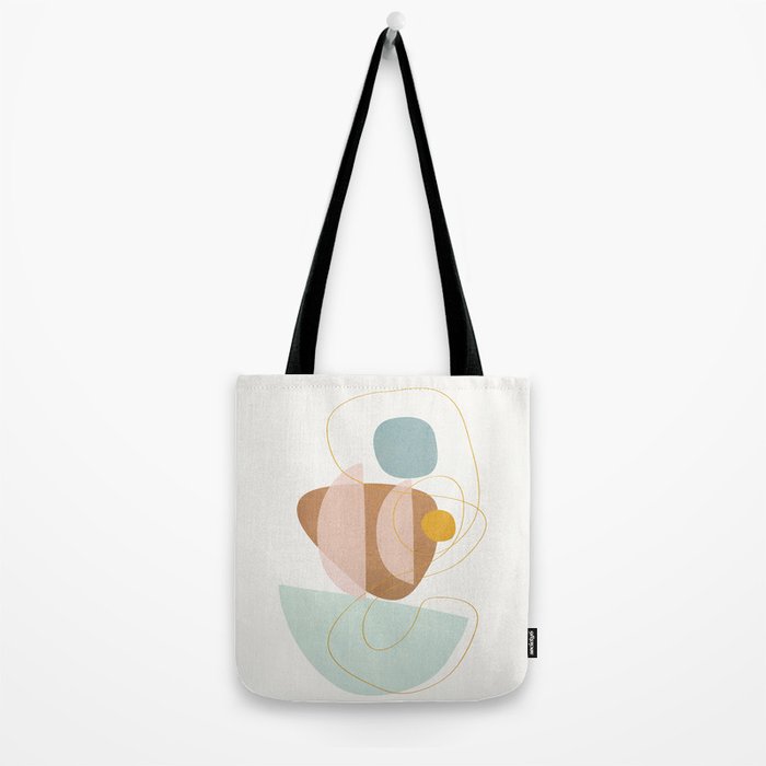 Soft Abstract Shapes 13 Tote Bag Gallery Image 2